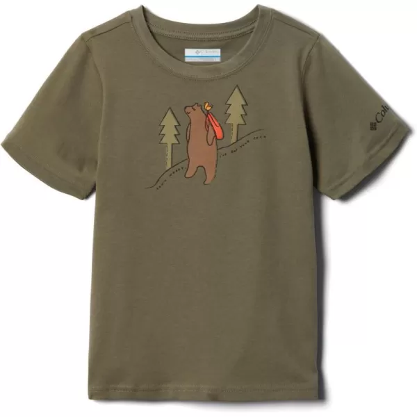 imageColumbia Boys Valley Creek Short Sleeve Graphic ShirtStone Green Bearly Pack