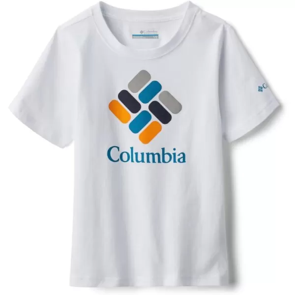 imageColumbia Boys Valley Creek Short Sleeve Graphic ShirtWhite Multi Gem