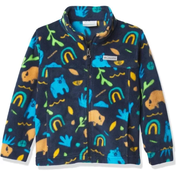 imageColumbia Boys Zing Iii Fleece JacketCollegiate Navy Joyful Shapes
