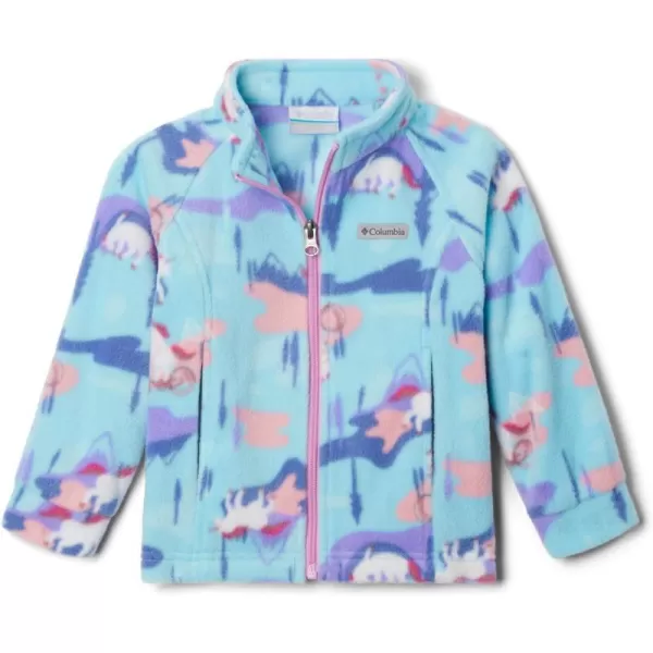 imageColumbia Girls Benton Springs Ii Printed FleeceAquamarine Uninature