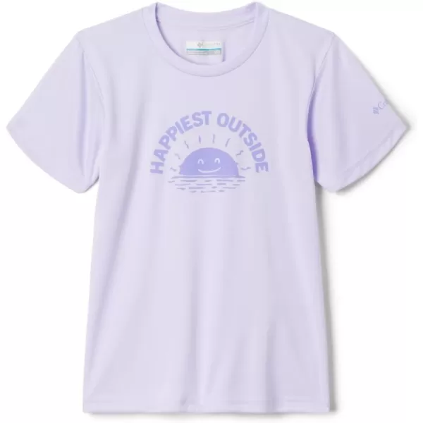 imageColumbia Girls Fork Stream Short Sleeve Graphic ShirtPurple TintHappier Outside