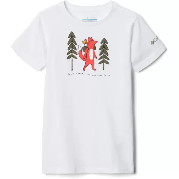 imageColumbia Girls Mission Lake Short Sleeve Graphic ShirtWhite Foxy Pack