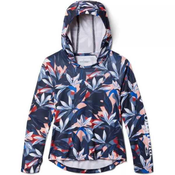 imageColumbia Girls Super Tidal HoodieCollegiate Navy Hidden Paradise