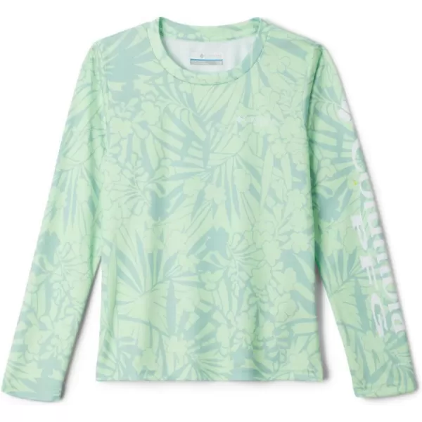 imageColumbia Girls Super Tidal Long SleeveNew Mint Tropictones