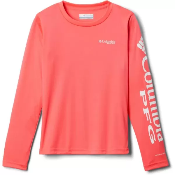 imageColumbia Girls Tidal Tee Long SleeveNeon SunriseWhite Logo