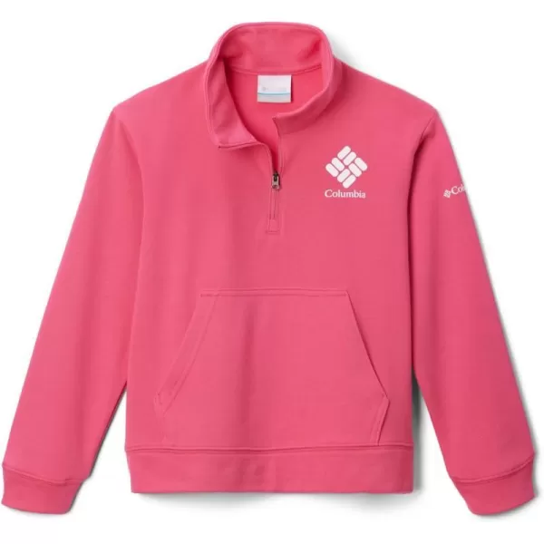 imageColumbia Girls Trek French Terry Half ZipUltra Pink