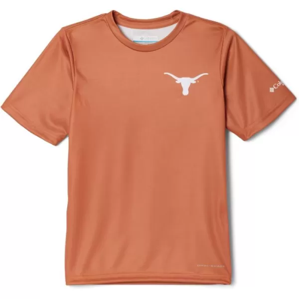 imageColumbia Kids Collegiate Terminal Tackle Short Sleeve ShirtTex  Cedar