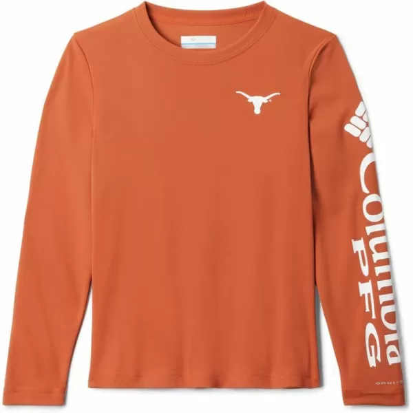 imageColumbia Kids Collegiate Youth Terminal Tackle LS ShirtTex  CedarWhite