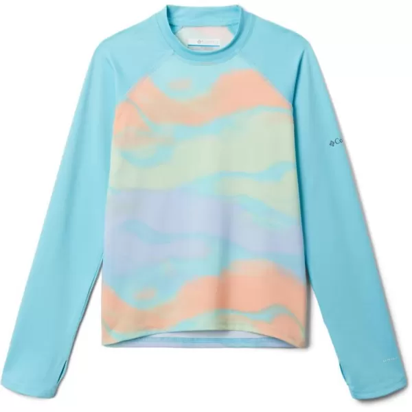 imageColumbia Kids Sandy Shores Printed Long Sleeve SunguardAquamarine UndercurrentAquamarine