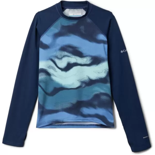 imageColumbia Kids Sandy Shores Printed Long Sleeve SunguardColl Navy UndercurrentColl Navy