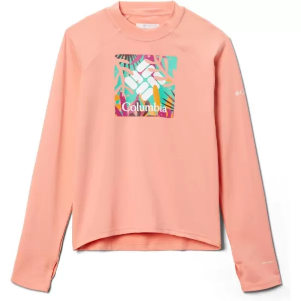 imageColumbia Kids Sandy Shores Printed Long Sleeve SunguardCoral Reef in the Leaves