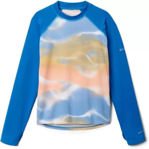 imageColumbia Kids Sandy Shores Printed Long Sleeve SunguardLight Camel UndercurrentBright Indigo