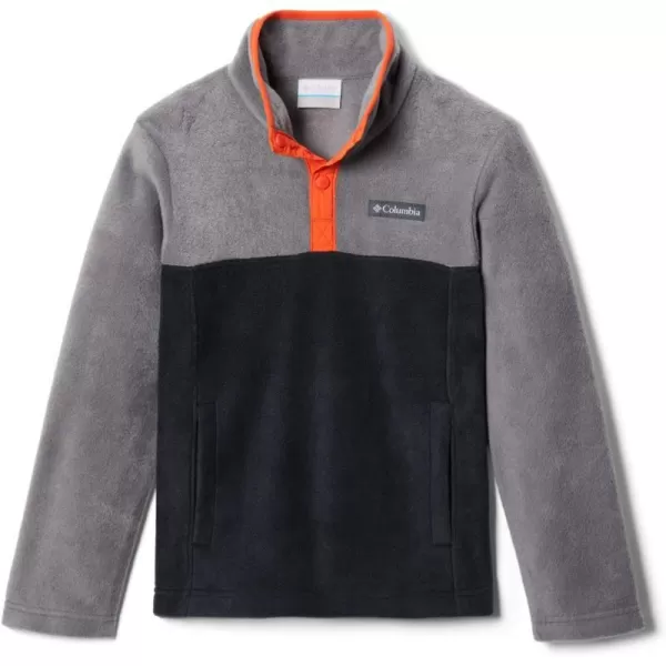 imageColumbia Kids Steens MTN 14 Snap Fleece PullOverBlackCity Grey