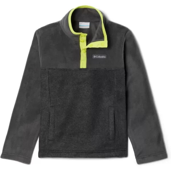imageColumbia Kids Steens MTN 14 Snap Fleece PullOverCharcoal Heather  Shark