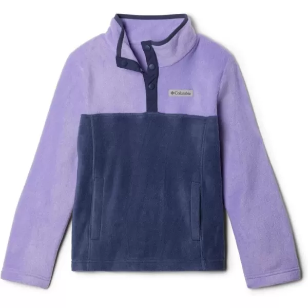 imageColumbia Kids Steens MTN 14 Snap Fleece PullOverNocturnal  Paisley Purple