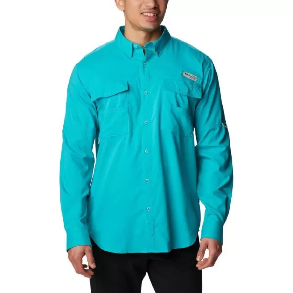 imageColumbia Mens Blood and Guts Iv Woven Long SleeveTurquoise