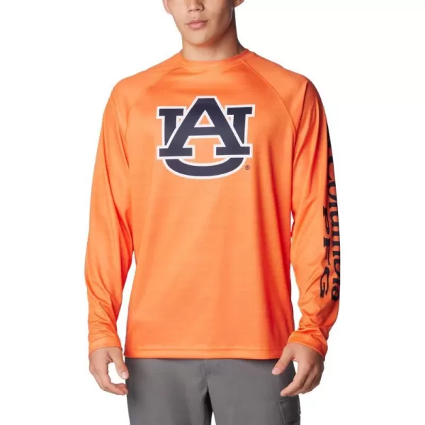 imageColumbia Mens Collegiate Terminal Tackle Heather Long Sleeve ShirtAub  Spark Orange Heather