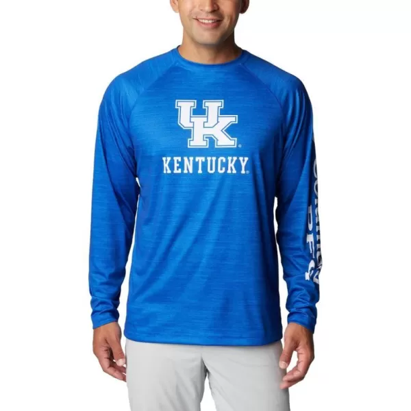 imageColumbia Mens Collegiate Terminal Tackle Heather Long Sleeve ShirtUk  Azul Heather