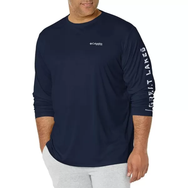 imageColumbia Mens Fork Stream Long Sleeve ShirtCollegiate NavyGreat Lakes