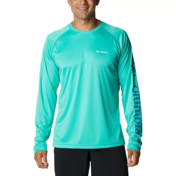 imageColumbia Mens Fork Stream Long Sleeve ShirtElectric Turquoise