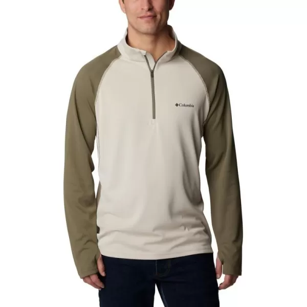 imageColumbia Mens Narrows Pointe Half ZipDark Stone  Stone Green