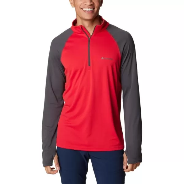 imageColumbia Mens Narrows Pointe Half ZipMountain Red  Shark