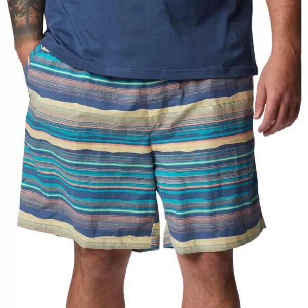 imageColumbia Mens Standard M Summerdry ShortBluestone Horizons Stripe Multi