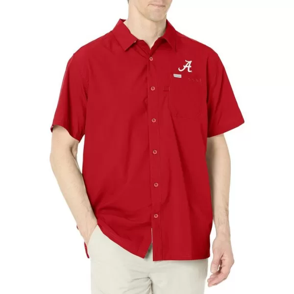 imageColumbia Mens Standard Slack Tide Camp ShirtAla  Red Velvet