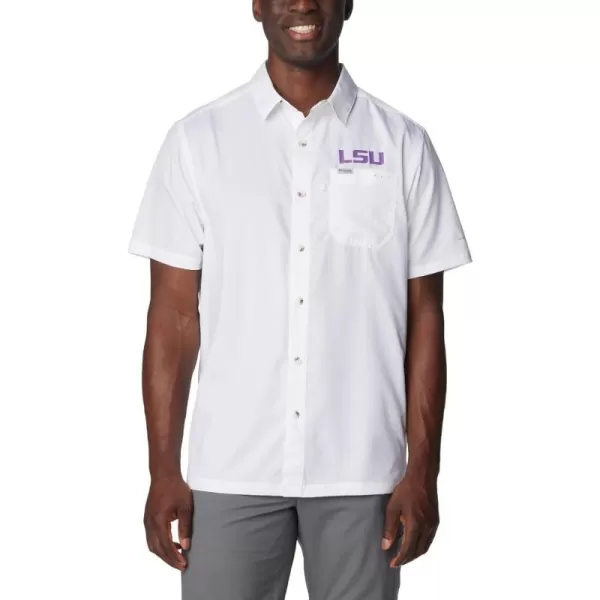 imageColumbia Mens Standard Slack Tide Camp ShirtLsu  White