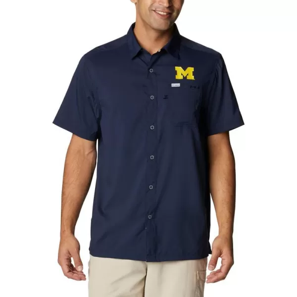 imageColumbia Mens Standard Slack Tide Camp ShirtUm  Collegiate Navy