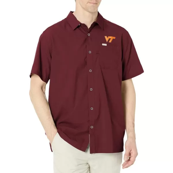 imageColumbia Mens Standard Slack Tide Camp ShirtVt  Deep Maroon