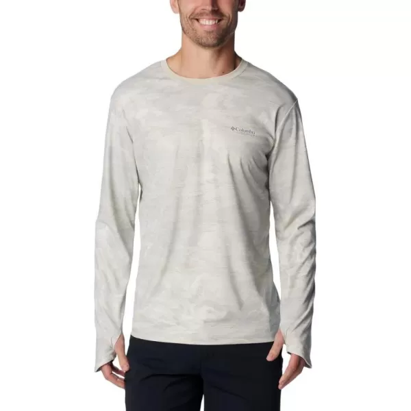 imageColumbia Mens Summit Valley Sun Deflector Long Sleeve CrewDark Stone Beachwood