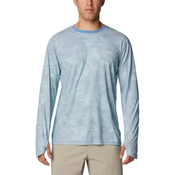 imageColumbia Mens Summit Valley Sun Deflector Long Sleeve CrewSkyler Beachwood