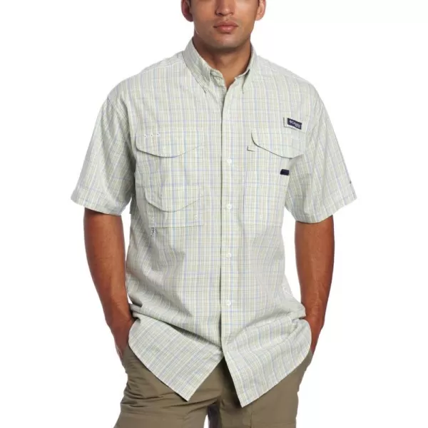 imageColumbia Mens Super Bonehead Classic SS ShirtWhite CapSpacedye Plaid