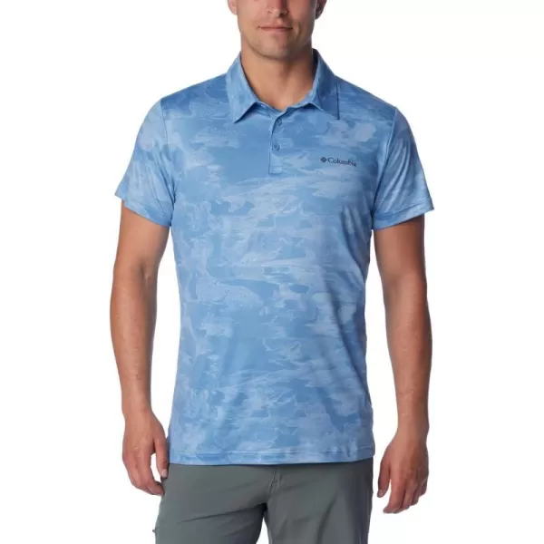 imageColumbia Mens Tech Trail Novelty PoloSkyler Beachwood