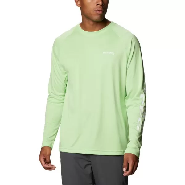 imageColumbia Mens Terminal Tackle Long Sleeve Shirt Wicking MaterialBlack HeatherGulf Stream Logo