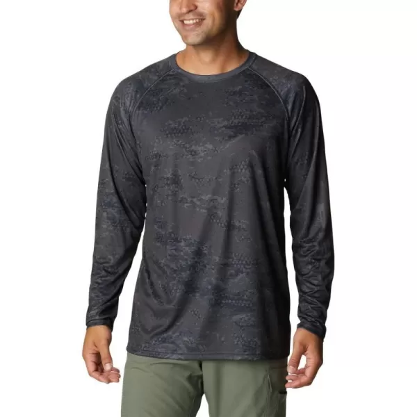 imageColumbia Mens Terminal Tackle Long Sleeve Shirt Wicking MaterialBlack Pfg Camo