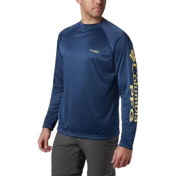 imageColumbia Mens Terminal Tackle Long Sleeve Shirt Wicking MaterialCarbonSunlit Logo