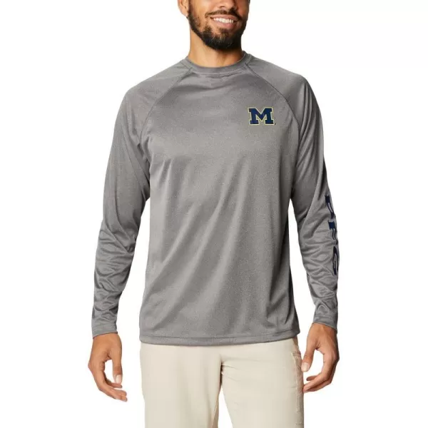 imageColumbia Mens Terminal Tackle Long Sleeve Shirt Wicking MaterialMichigan Wolverines 18