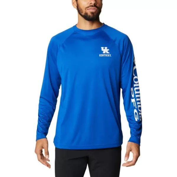 imageColumbia Mens Terminal Tackle Long Sleeve Shirt Wicking MaterialUk  AzulWhite