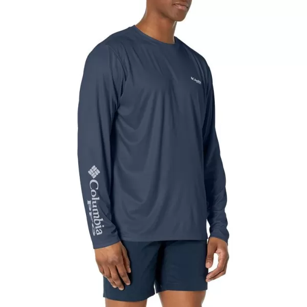imageColumbia Mens Terminal Tackle PFG Fish Star Long SleeveCollegiate NavyWhite Trout