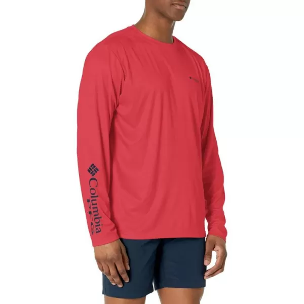 imageColumbia Mens Terminal Tackle PFG Fish Star Long SleeveSunset RedCollegiate Navy Marlin