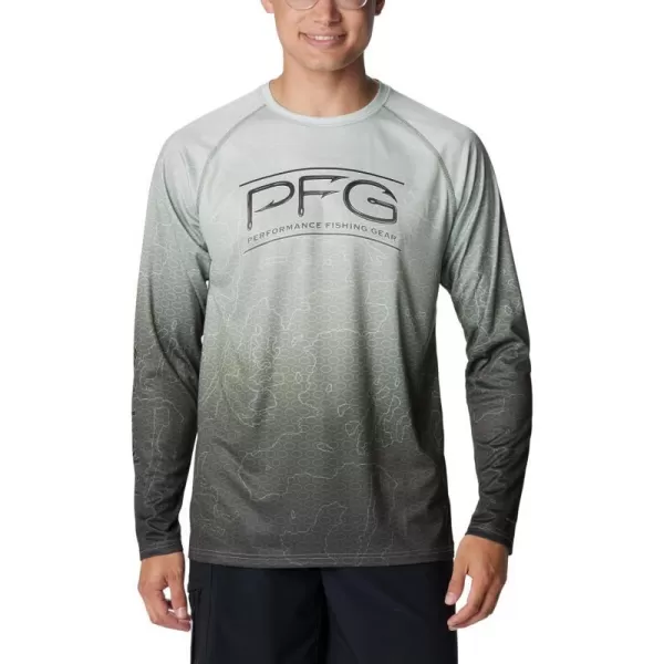 imageColumbia Mens Terminal Tackle PFG Super Fade Long SleeveCypress TechcamoBathymetric Super Fade