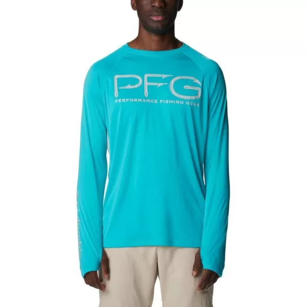 imageColumbia Mens Terminal Tackle Vent Long SleeveTurquoise  Cool Grey