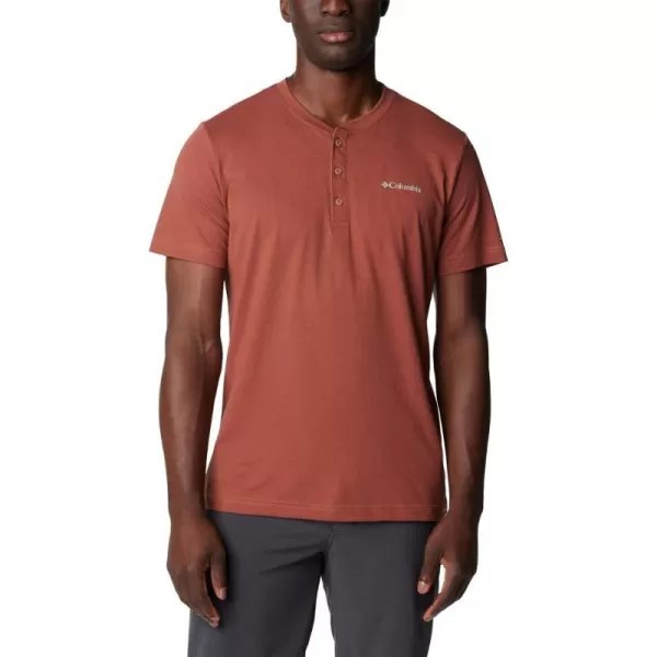imageColumbia Mens Thistletown Hills Short Sleeve HenleyAuburn Heather