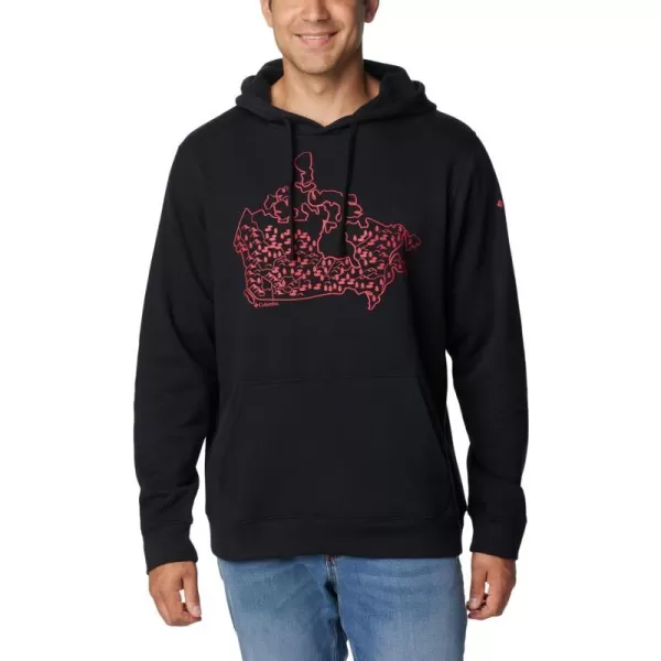 imageColumbia Mens Trek Graphic HoodieBlackCanada Treescape