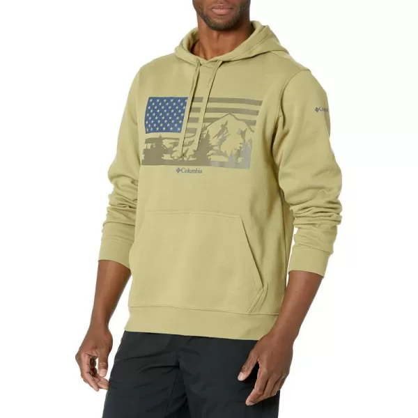 imageColumbia Mens Trek Graphic HoodieSavoryUs Hood Flag