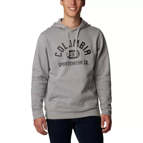 imageColumbia Mens Trek HoodieColm Grey Heather  College Life Graphic