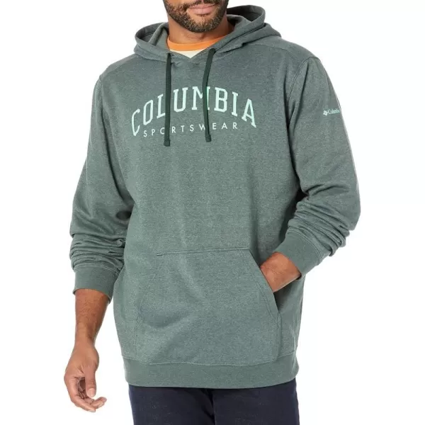 imageColumbia Mens Trek HoodieSpruce HeatherCsc Arched Brand Logo