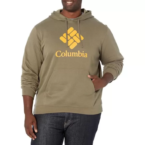 imageColumbia Mens Trek HoodieStone GreenCsc Stacked Logo
